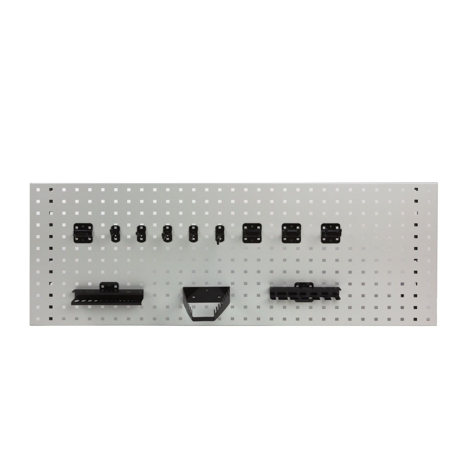 12-tlg. Set Lochwandhaken, Werkzeughalter für Lochwand, für Werkzeug-Lochwand (schwarz)