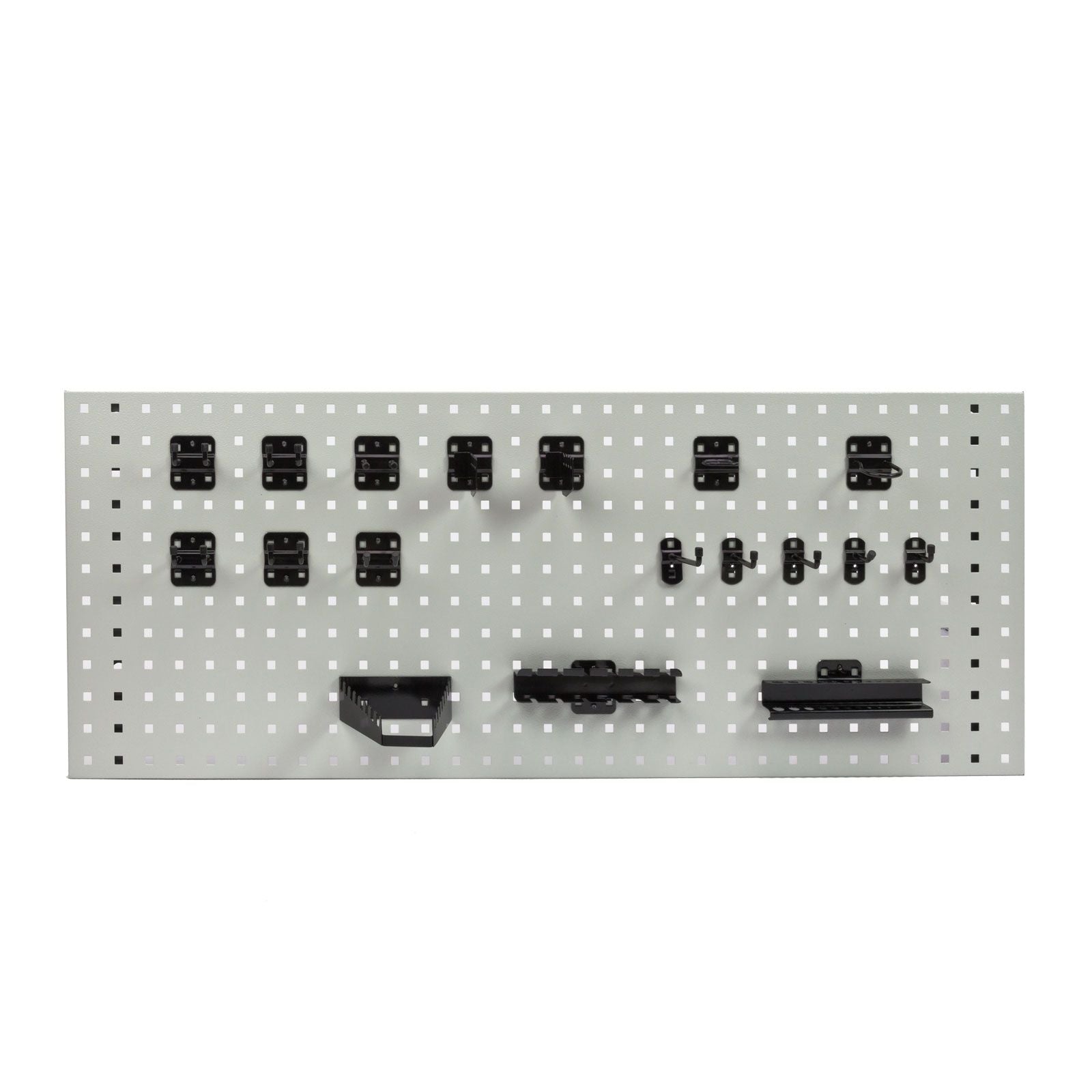 18-tlg. Set Lochwandhaken, Werkzeughalter für Lochwand, für Werkzeug-Lochwand (schwarz)