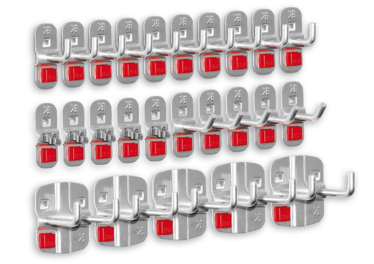 Ensemble de 110 crochets pour panneau perforé, porte-outils pour panneau perforé, pour panneau perforé à outils