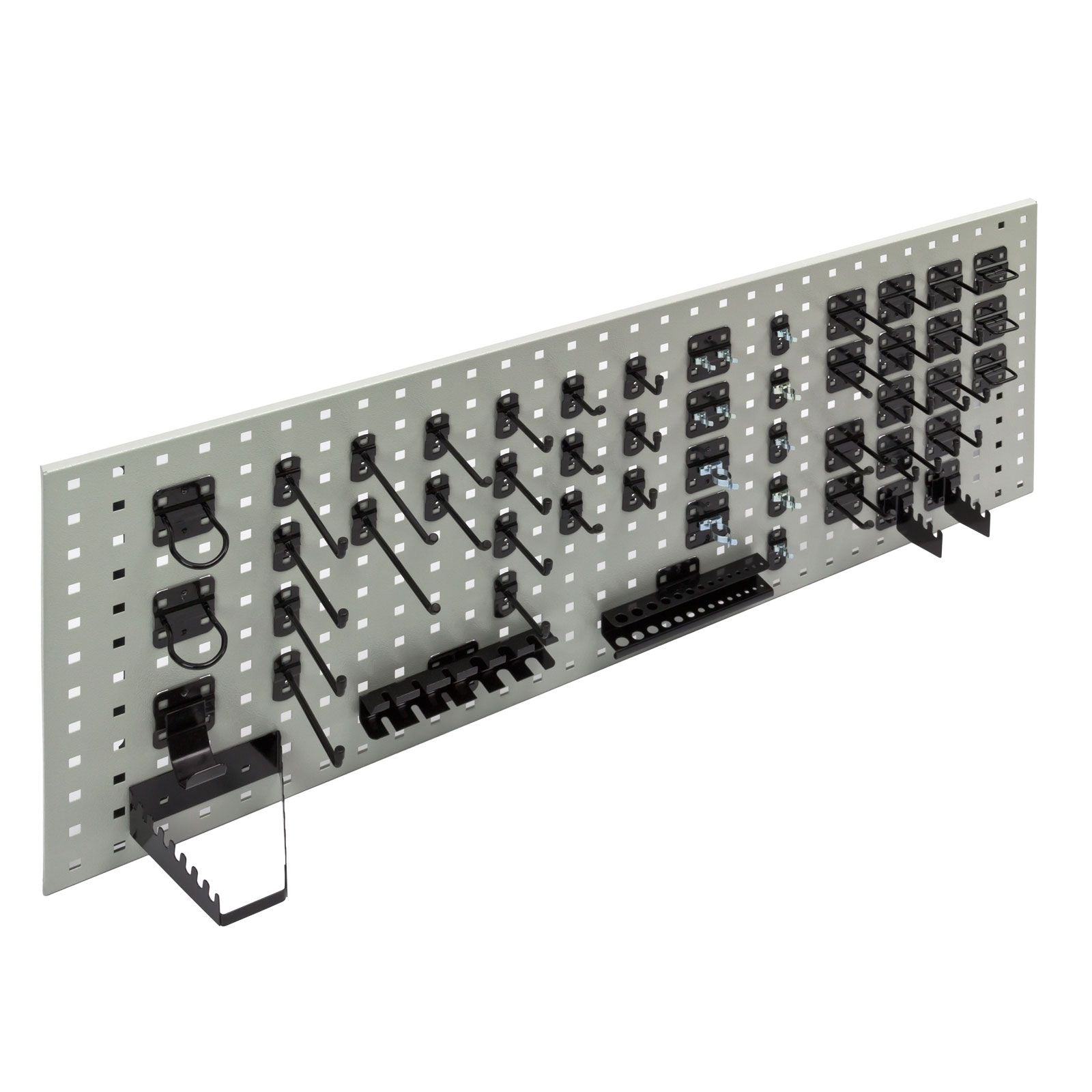 50-tlg. Set Lochwandhaken, Werkzeughalter für Lochwand, für Werkzeug-Lochwand (schwarz)