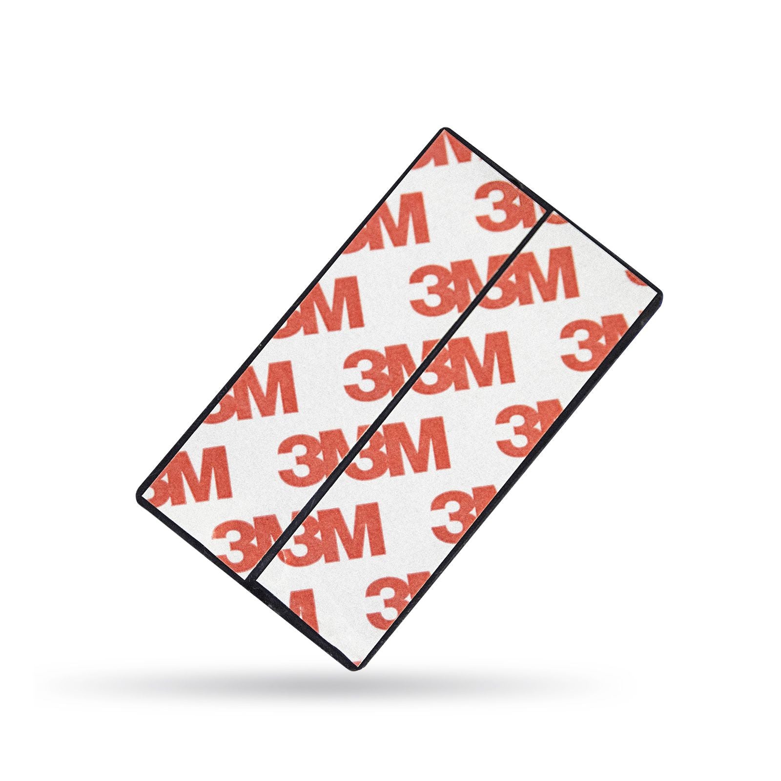 Etikettenhalter, Etikettenrahmen, selbstklebend, 70x40 mm, schwarz aus Kunststoff