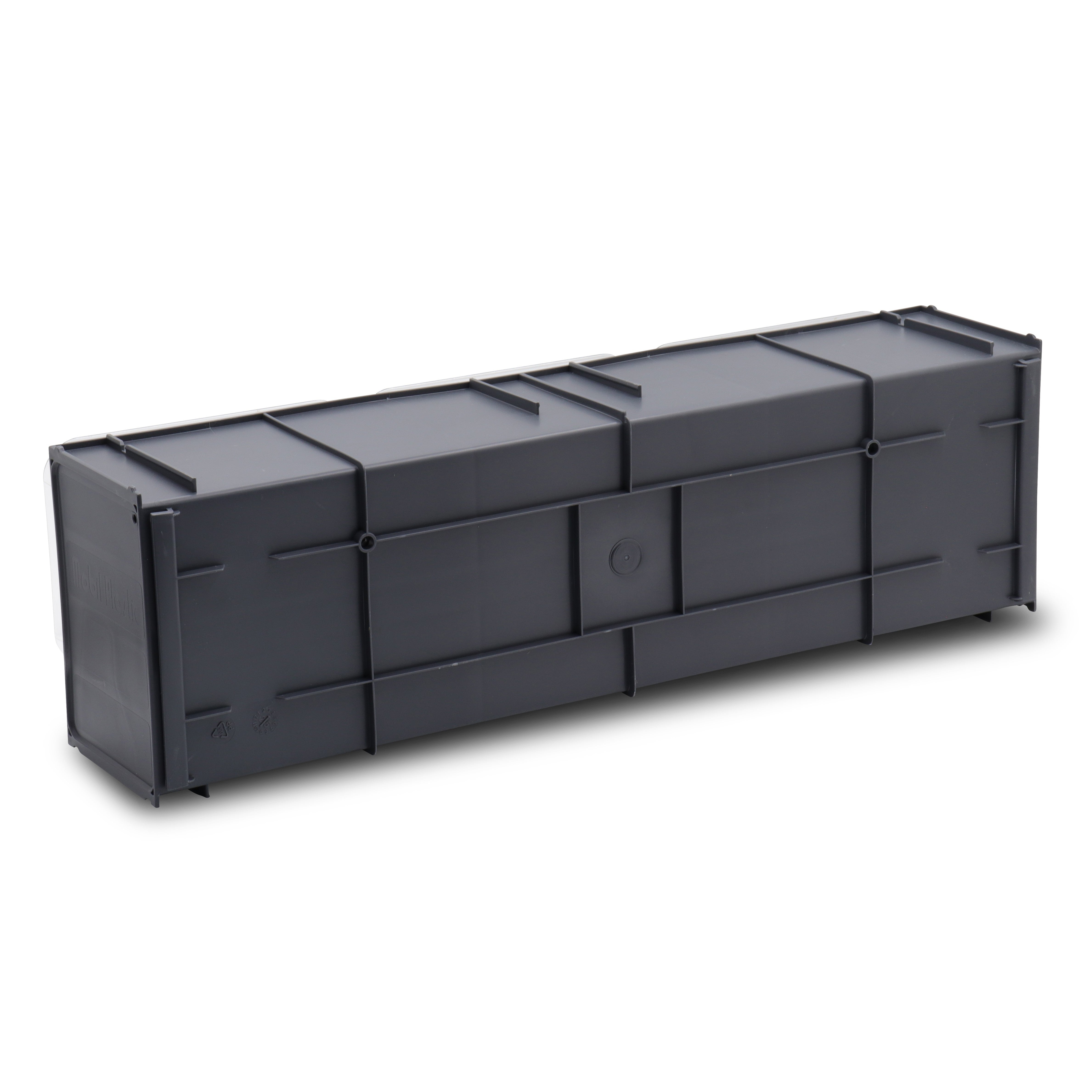 Magasin transparent empilable, casier à petites pièces K3, 600x155x175 mm (LxlxH) avec 3 bacs basculants