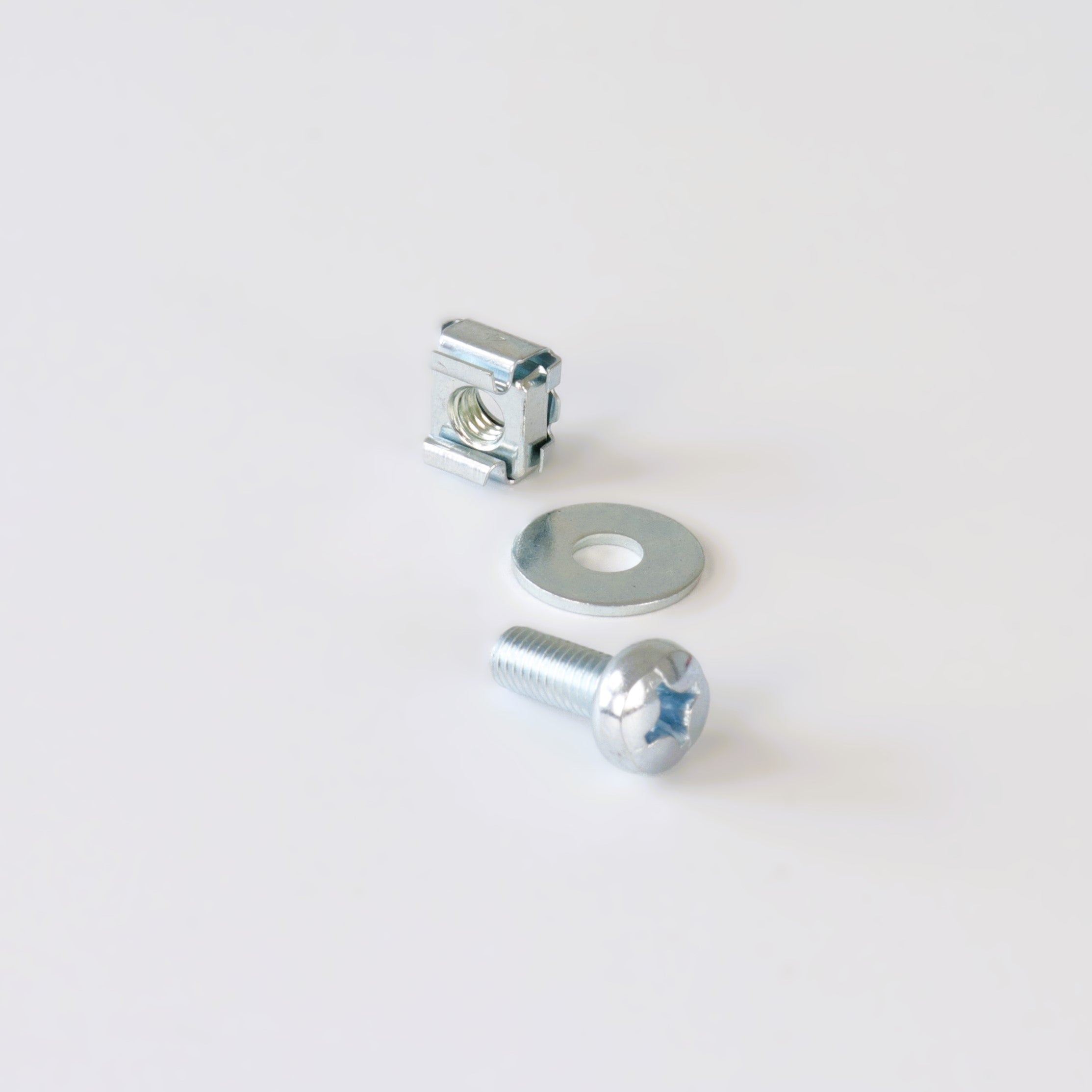 3-tlg. Set Nutenstein, Schraube, Unterlegscheibe für Eigenbau-Haken