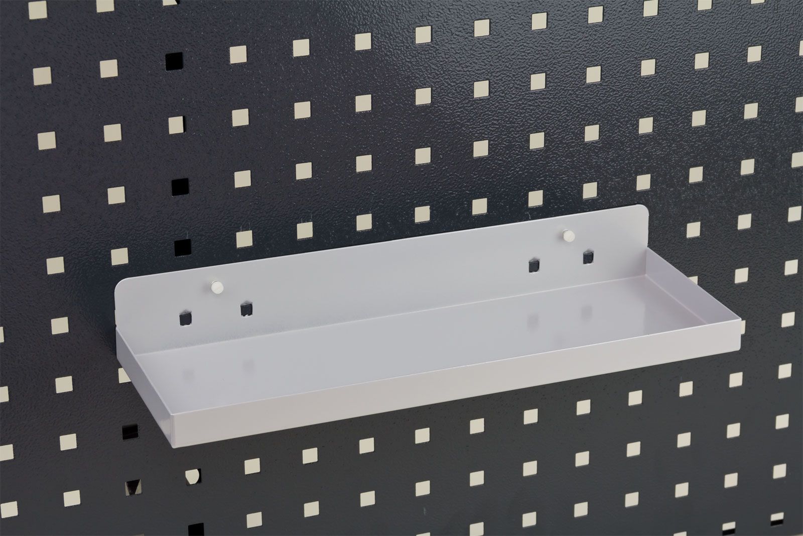 Lochwandhaken, Werkzeughalter für Lochwand, Ablagefach, Ablageboden, Ablage, 3 Größen