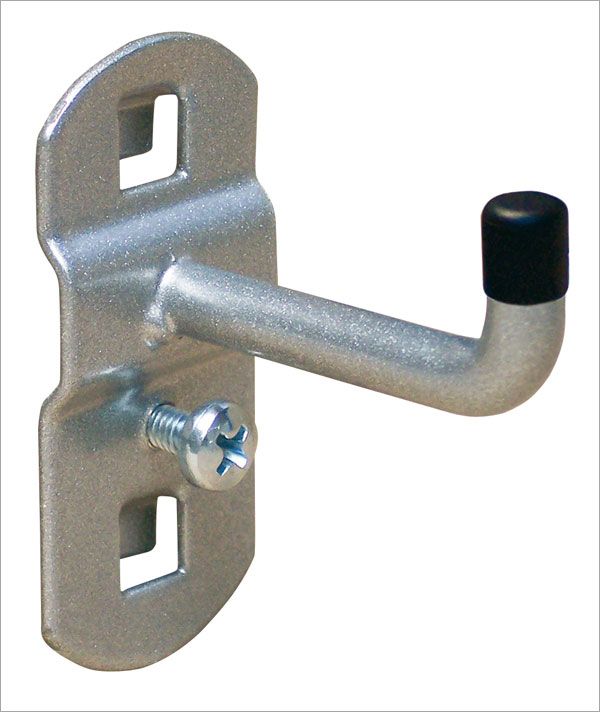 Lochwandhaken, Werkzeughalter für Lochwand, Haken mit senkrechtem Ende, 1-fach