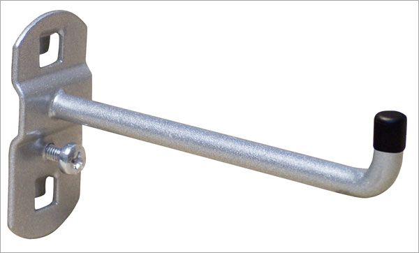 Lochwandhaken, Werkzeughalter für Lochwand, Haken mit senkrechtem Ende, 1-fach