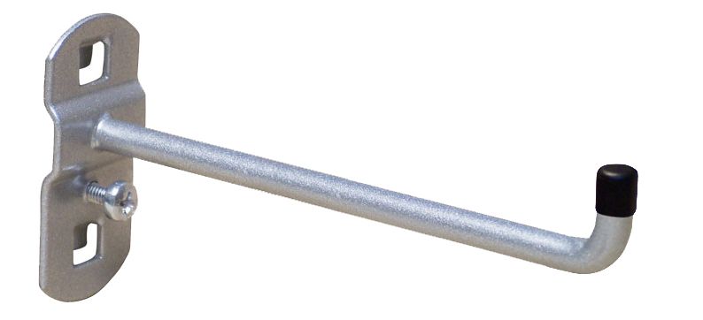 Lochwandhaken, Werkzeughalter für Lochwand, Haken mit senkrechtem Ende, 1-fach