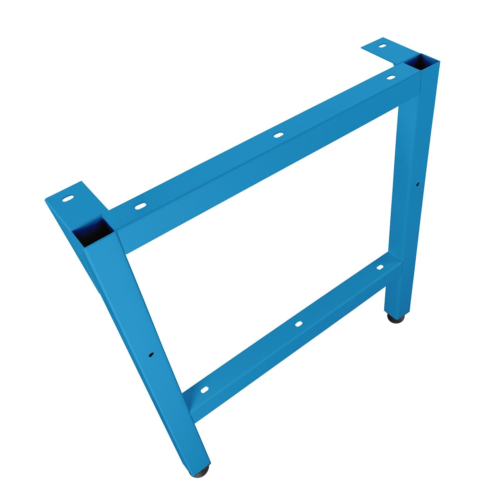 Massiver Werkbankfuß, mit oder ohne Höhenverstellung, aus 50x50 mm Stahl Vierkantrohr, 3 Farben, 700 mm tief,