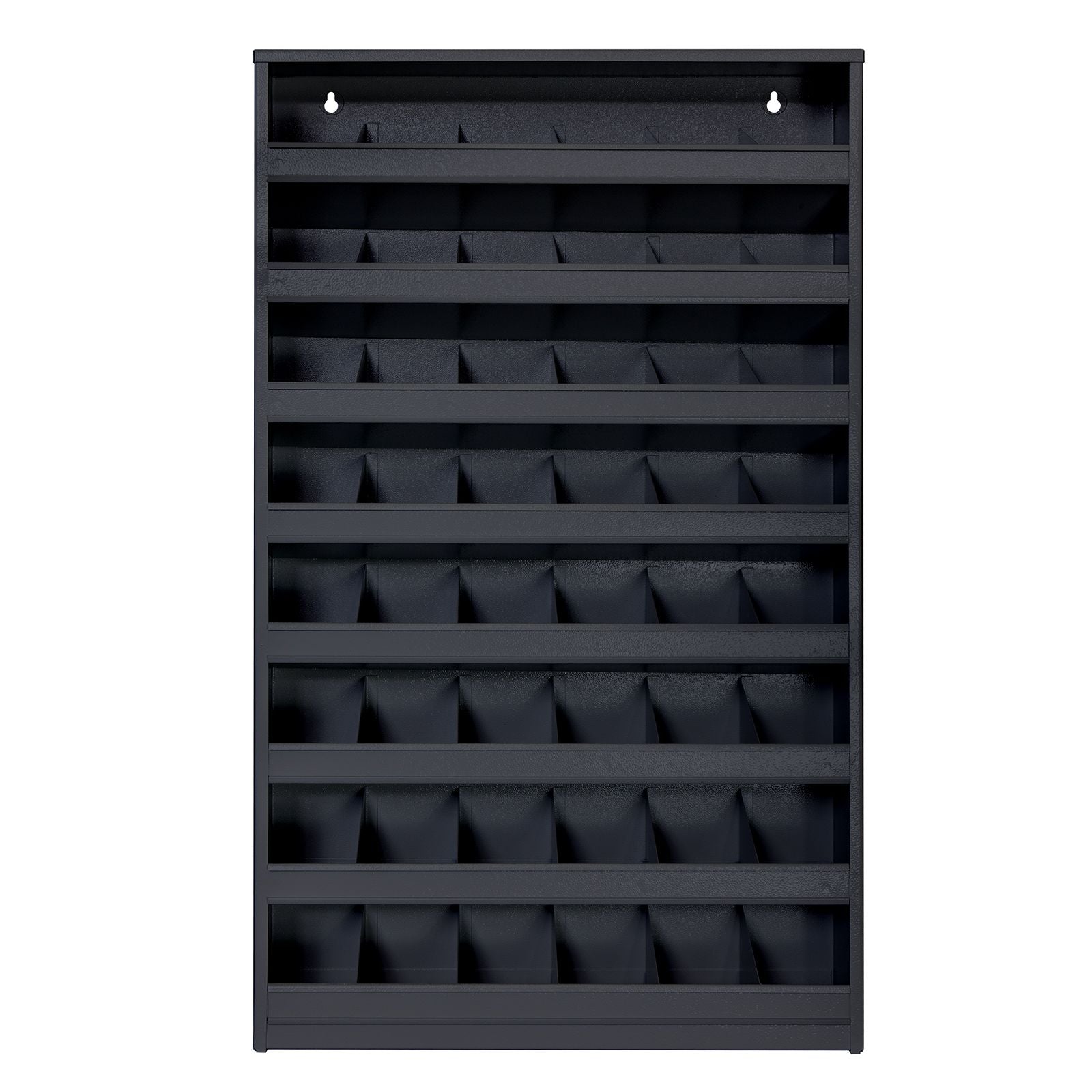 Schüttenregal, Kleinteileregal, Schraubenregal mit 48 Fächern zur Wandmontage, 850x500x125 mm (HxBxT)