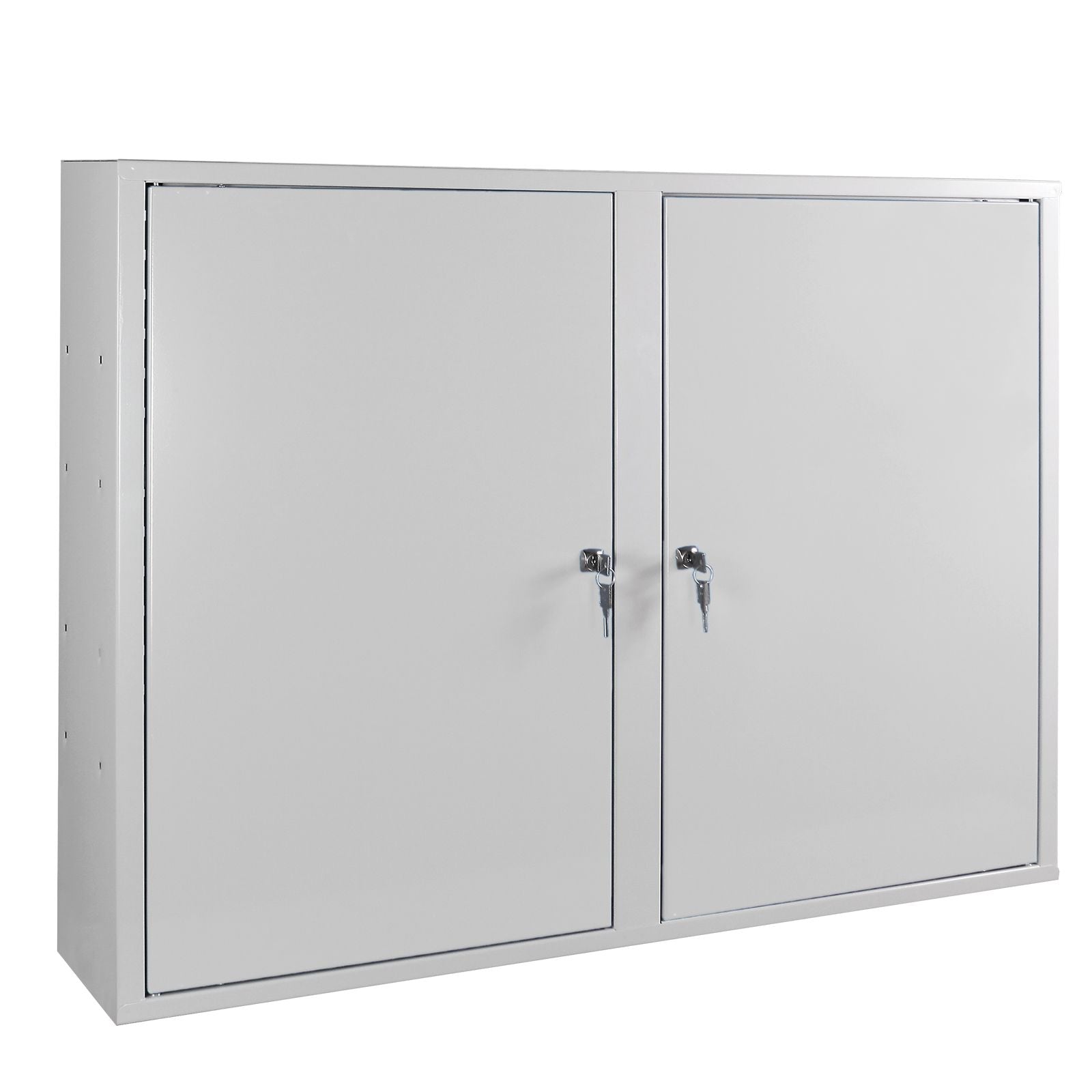 Werkzeug-Wandschrank, Stahlblechschrank mit Loch-Rückwand, 1000x750x200 mm, 2 Türen, mit 3 Fachböden