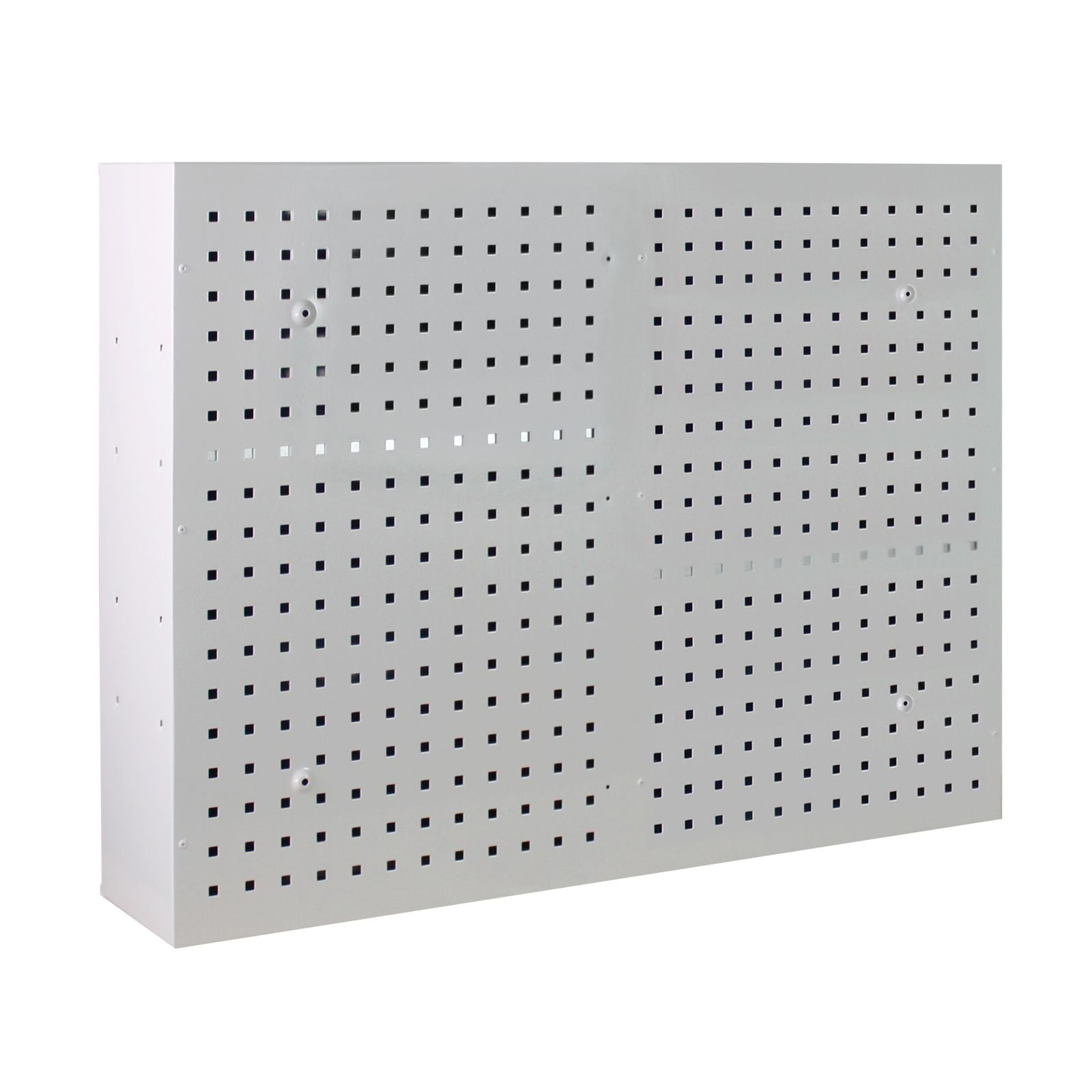 Werkzeug-Wandschrank, Stahlblechschrank mit Loch-Rückwand, 1000x750x200 mm, 2 Türen, mit 3 Fachböden