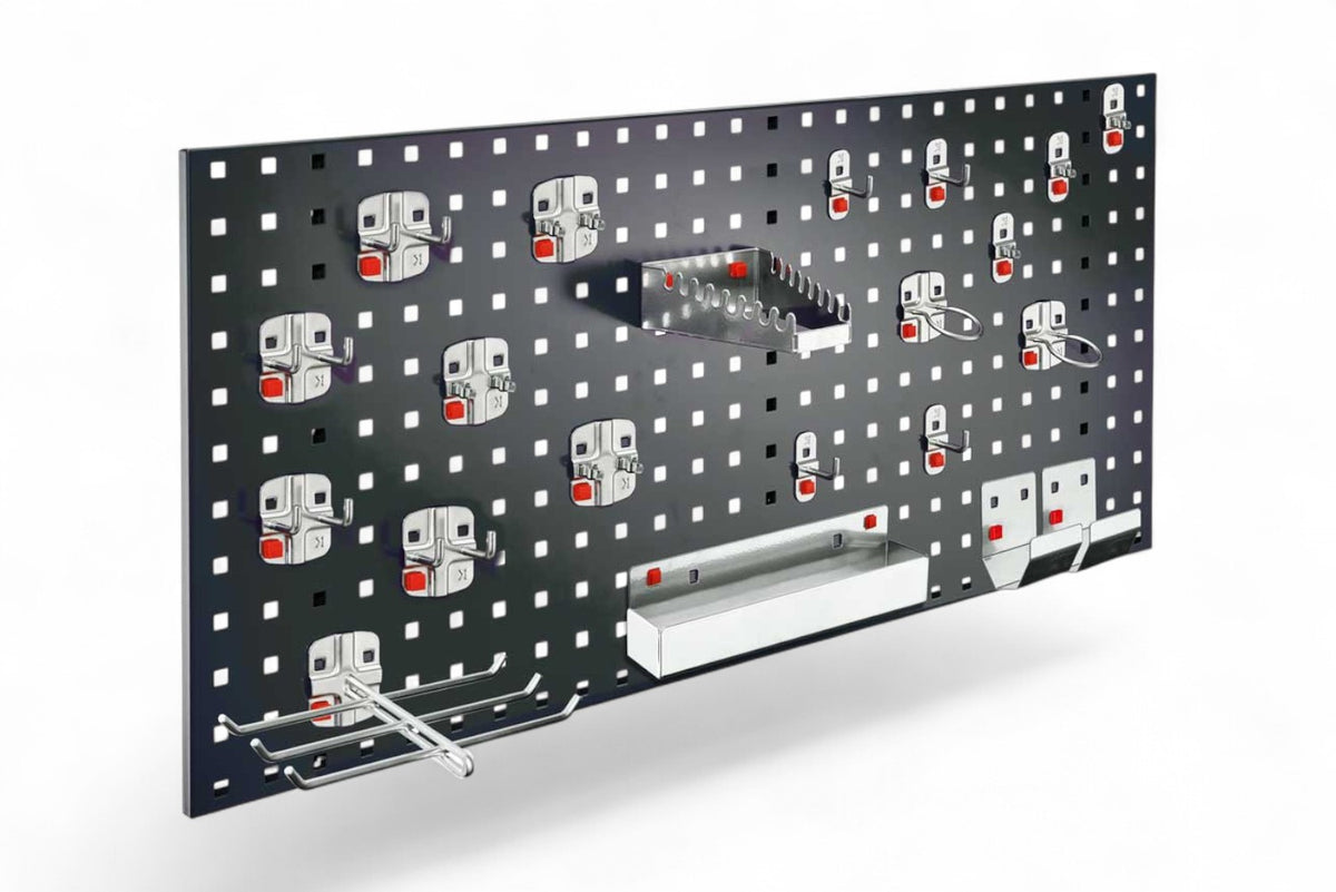 110-piece set of pegboard hooks, tool holders for pegboards, for tool pegboards