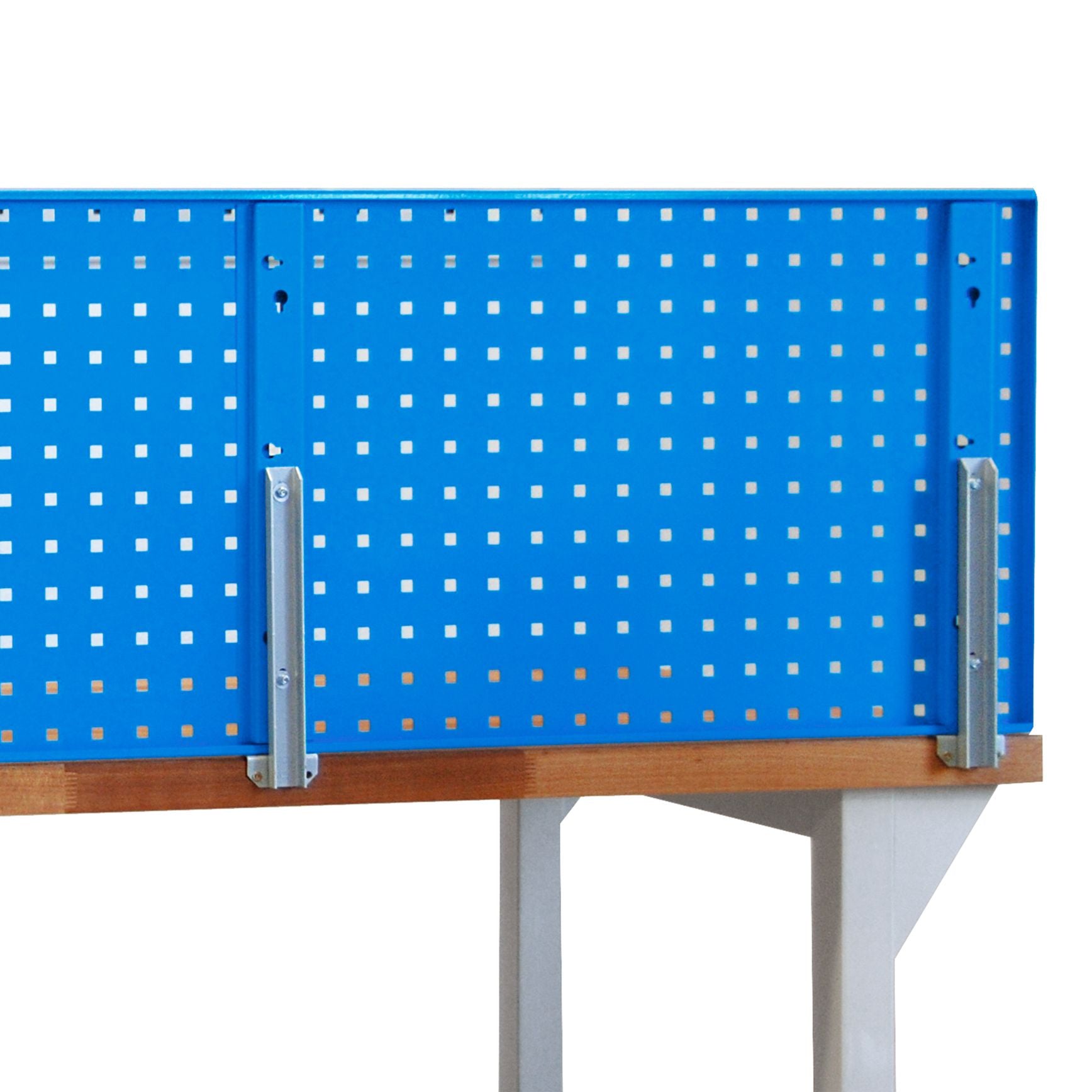 Lochwandhalterung zum Nachrüsten von Lochwänden an Werkbänken (rückseitig)