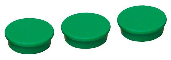 10 Stk. Magnete für Lochwand, 25 mm Durchmesser, 3 Farben