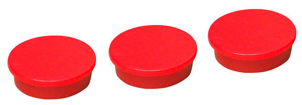 10 Stk. Magnete für Lochwand, 25 mm Durchmesser, 3 Farben
