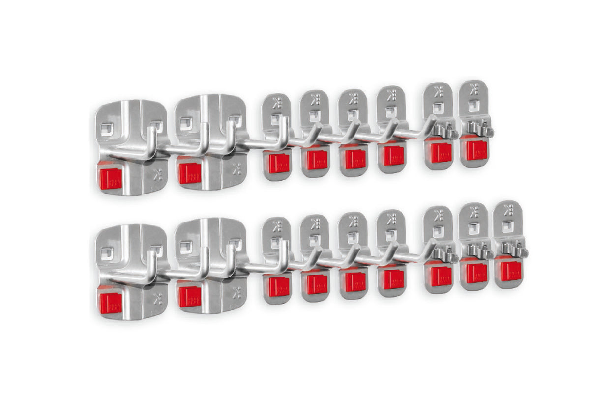 ®RasterPlan/ABAX 17-tlg. Set Lochwandhaken, Werkzeughalter für Lochwand / Werkzeug-Lochwand