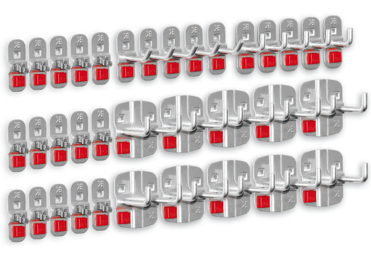 Ensemble de 110 crochets pour panneau perforé, porte-outils pour panneau perforé, pour panneau perforé à outils