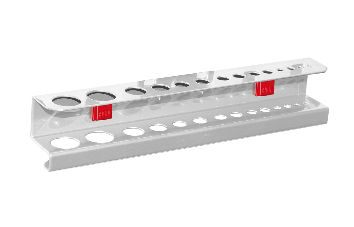 ®RasterPlan/ABAX Bohrerhalter/Innensechskanthalter 14-fach 390x40x60 mm (BxTxH) Lochwandhaken, Werkzeughalter für Werkzeug-Lochwand