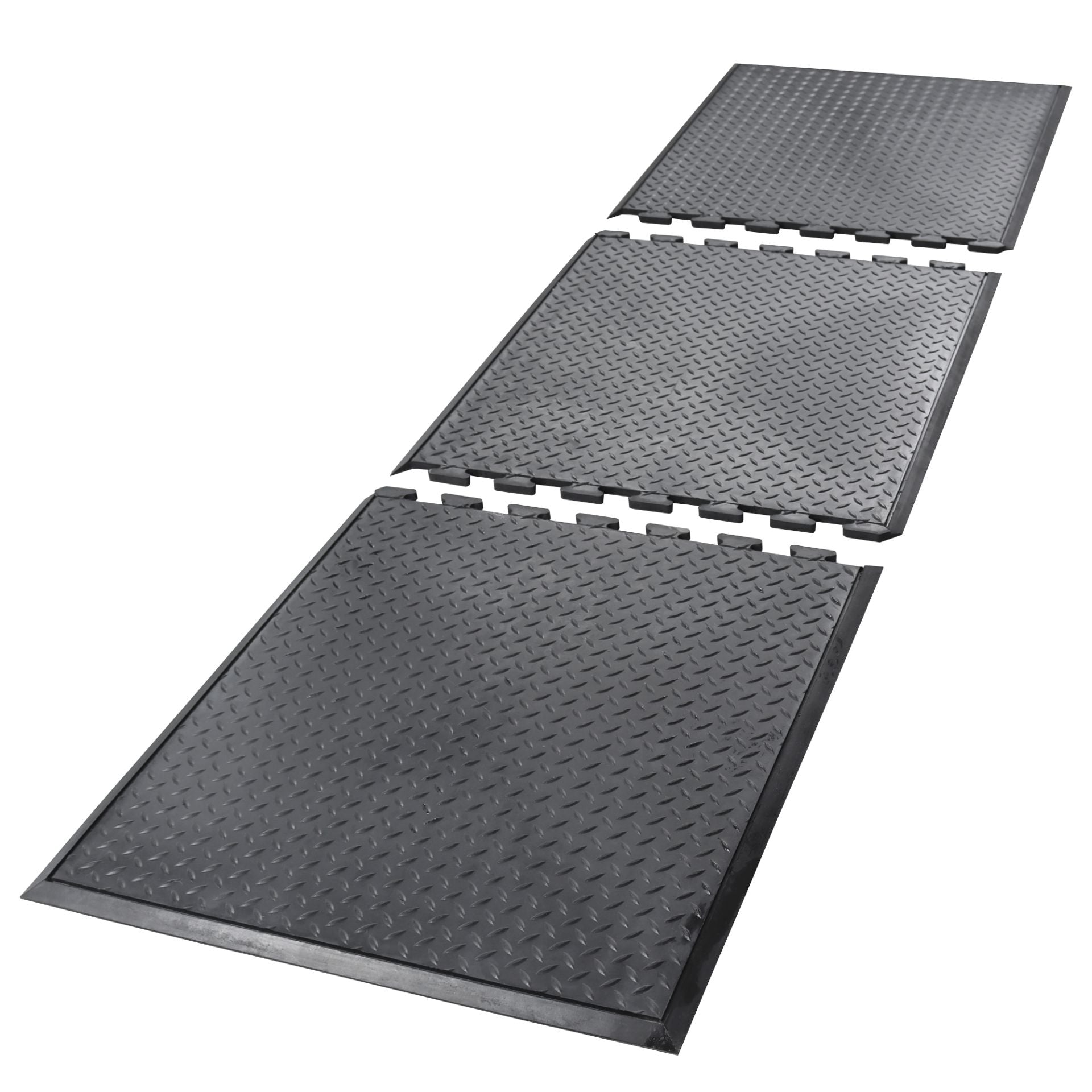 Anti-Ermüdungsmatte für den Arbeitsplatz, 3-tlg. , 2400x700 mm, aus Naturkautschuk