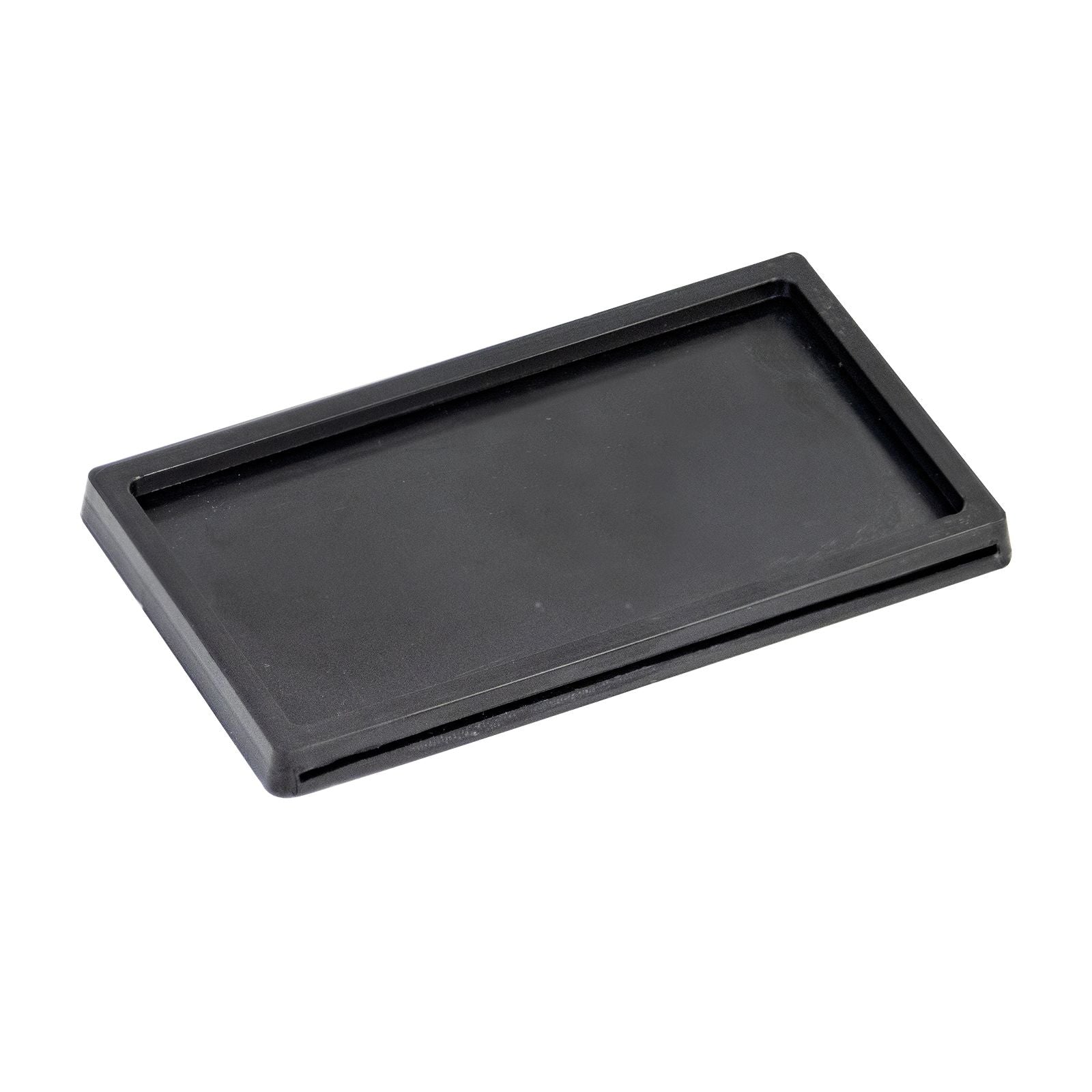 Etikettenhalter, Etikettenrahmen, selbstklebend, 70x40 mm, schwarz aus Kunststoff