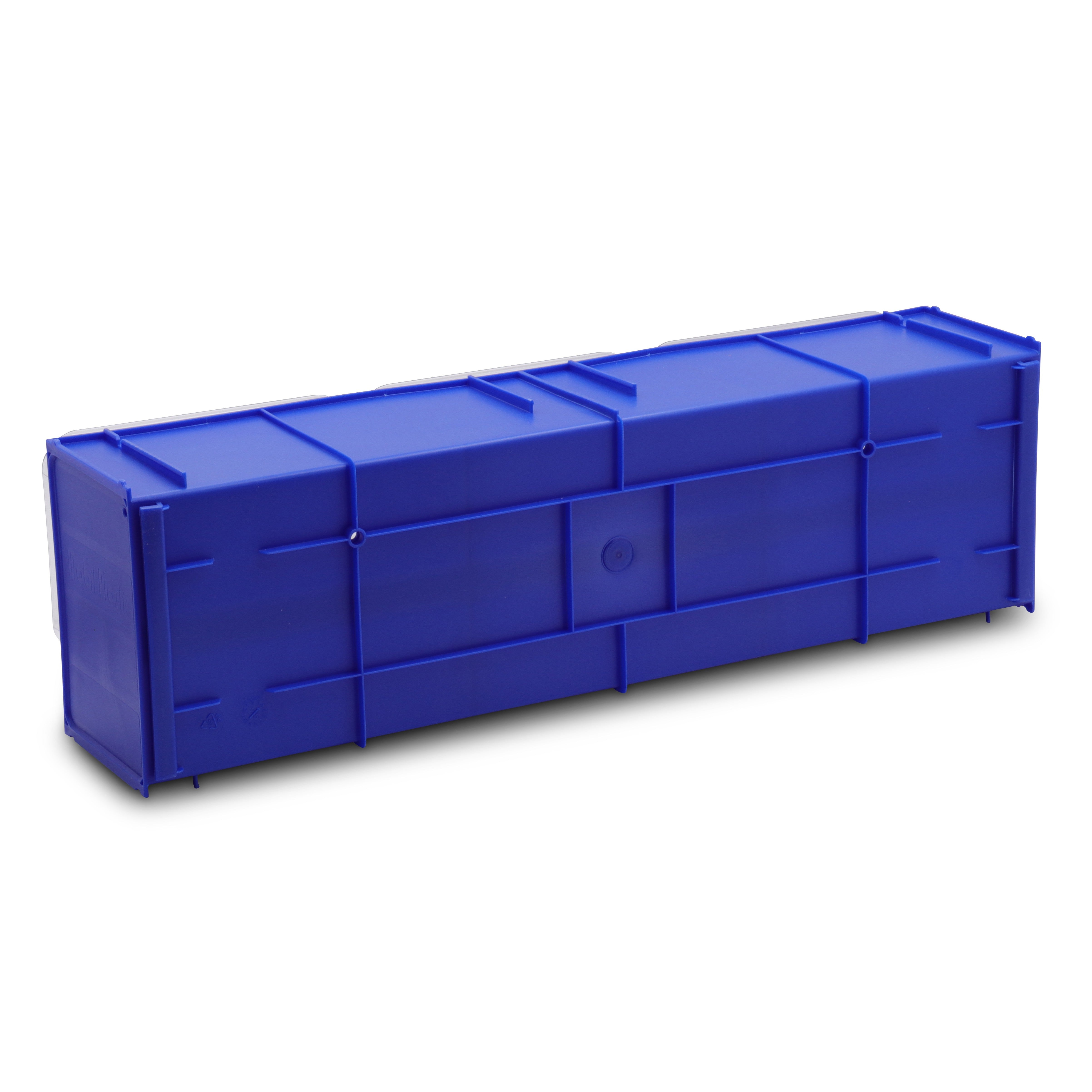 Magasin transparent empilable, casier à petites pièces K3, 600x155x175 mm (LxlxH) avec 3 bacs basculants