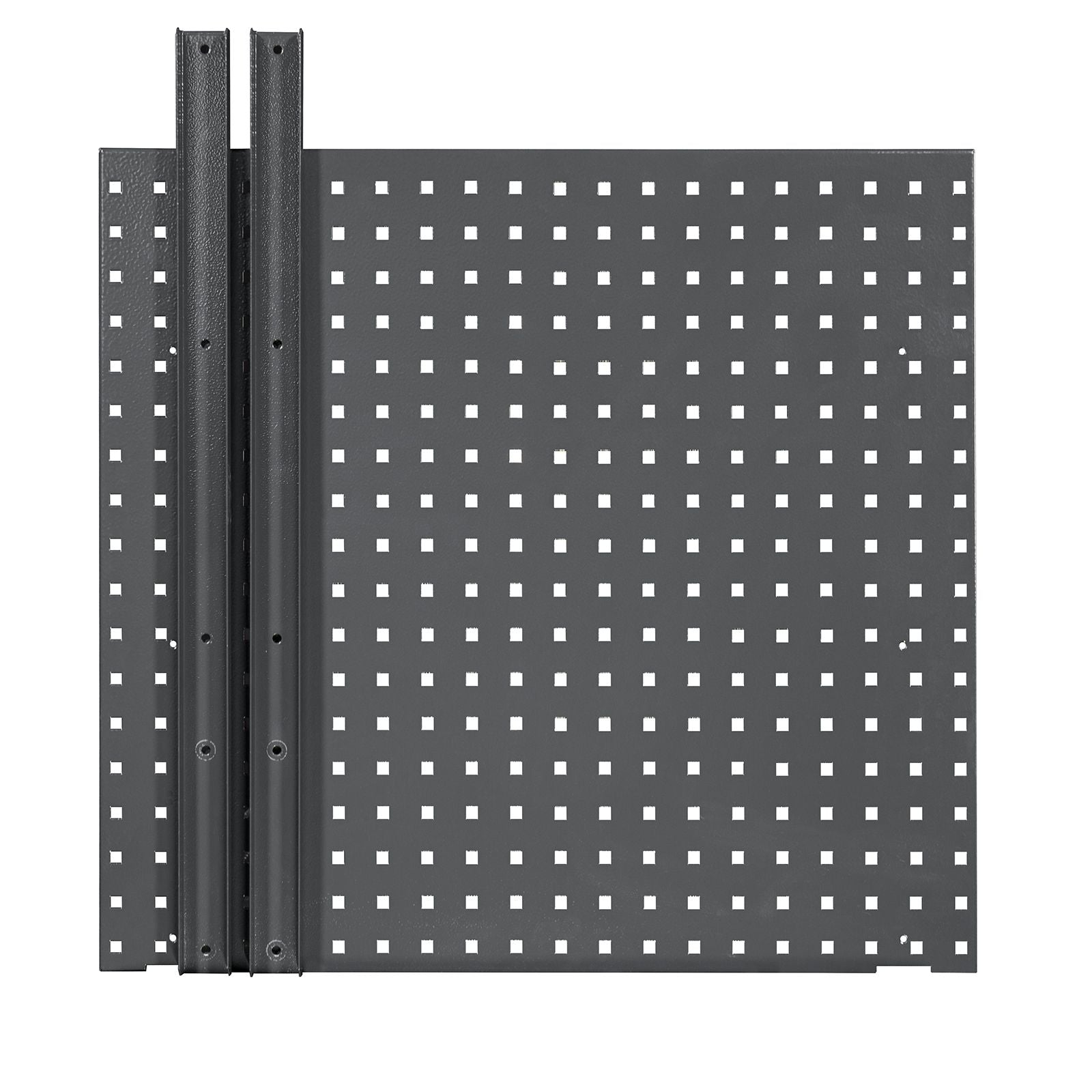Lochwand Eigenbau Set, für Werktische, Rollwagen, mit Ausparung, Maße: 750x700 mm, RAL 7016