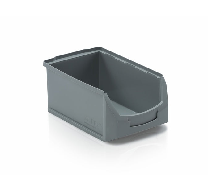 6 Stk. Sichtlagerkasten ToBi (L), 350x210x150 mm (LxBxH), 7 Liter, stapelbar, aus PP