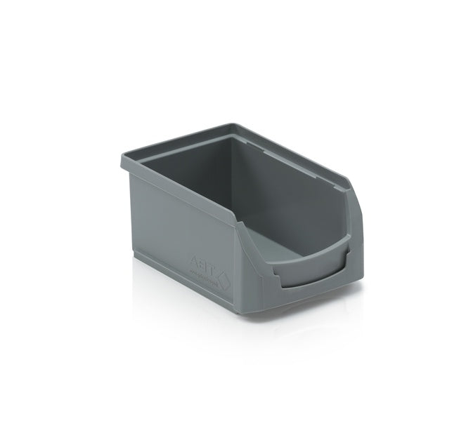 6 Stk. Sichtlagerkasten ToBi (S), 160x104x75 mm (LxBxH), 0,8 Liter, stapelbar, aus PP