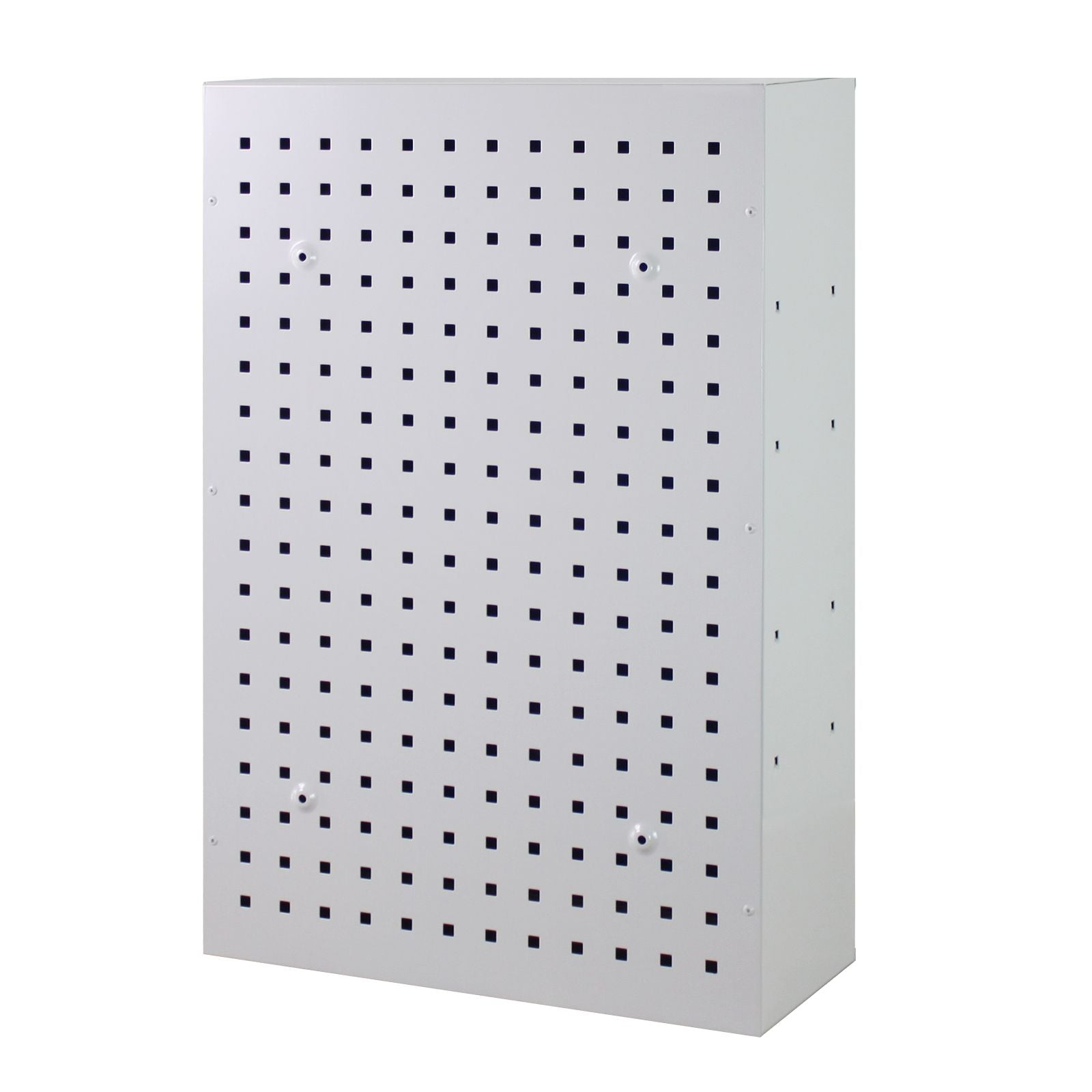 Werkzeug-Wandschrank, Stahlblechschrank mit Loch-Rückwand, 750x500x200 mm, mit 8-tlg. Hakenset