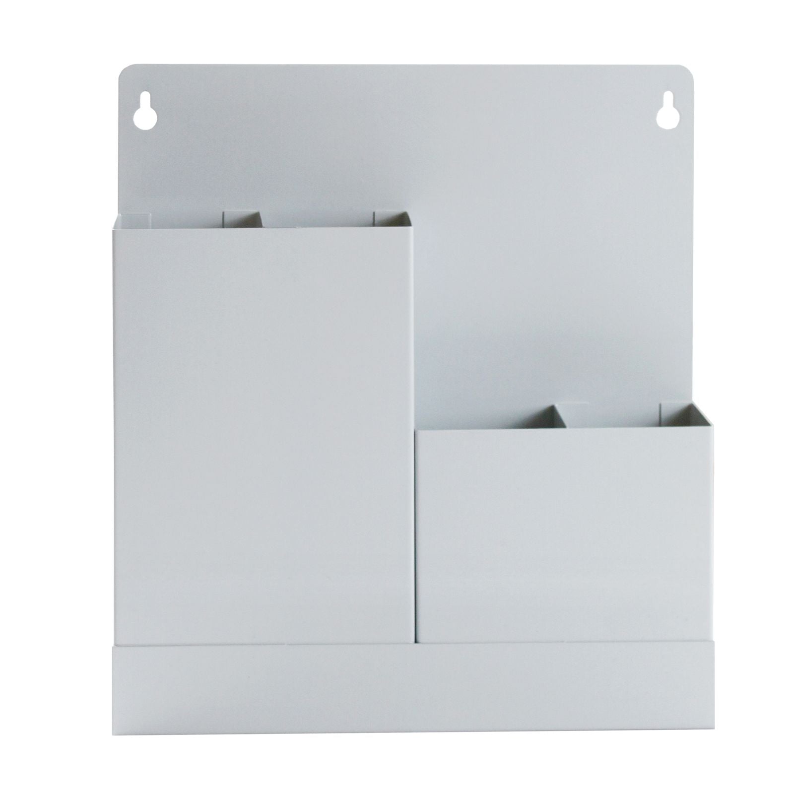 Universal Wandhalterung Aufbewahrung Magazin aus Stahlblech, mit 4 Fächern, 331x300x61 mm (HxBxT)