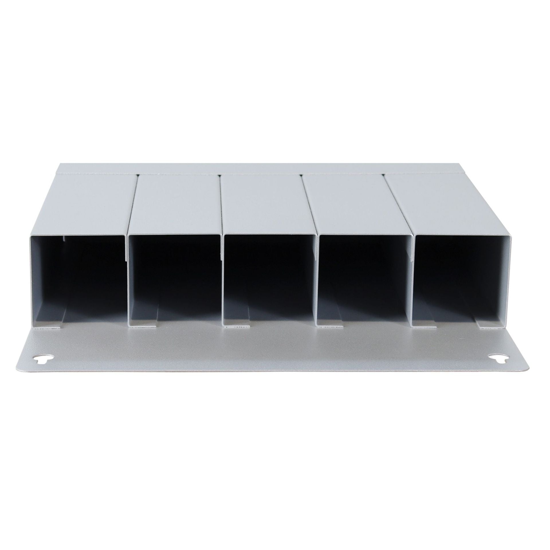 Universal Wandhalterung Aufbewahrung Magazin aus Stahlblech, mit 5 Fächern, 331x300x61 mm (HxBxT)
