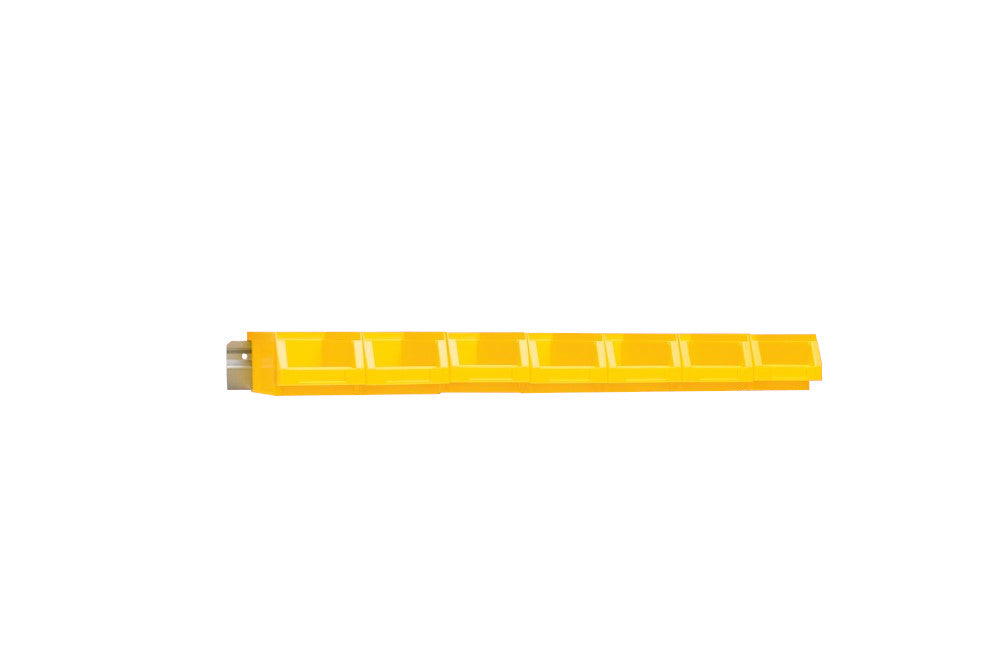 Sichtlagerkasten Halteschiene für Lochwand 764 mm Set inkl. 7 Sichtlagerkästen 164x105x75 mm (LxBxH)