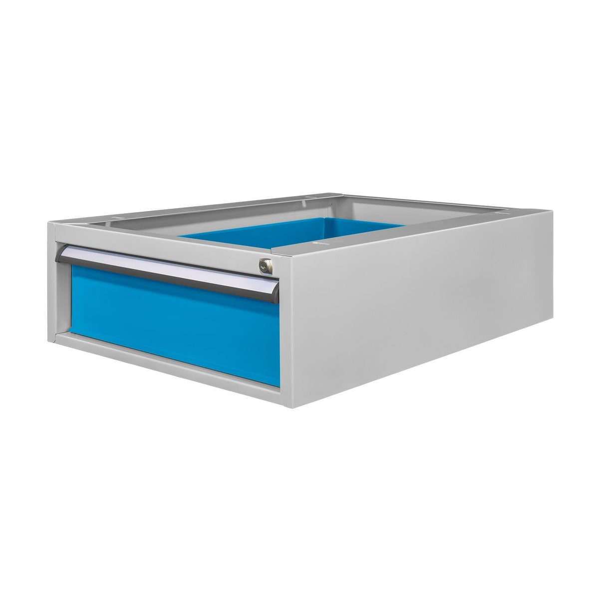 Drawer shelf, small parts shelf, screw shelf with 48 compartments for wall mounting, 850x500x125 mm (HxWxD)