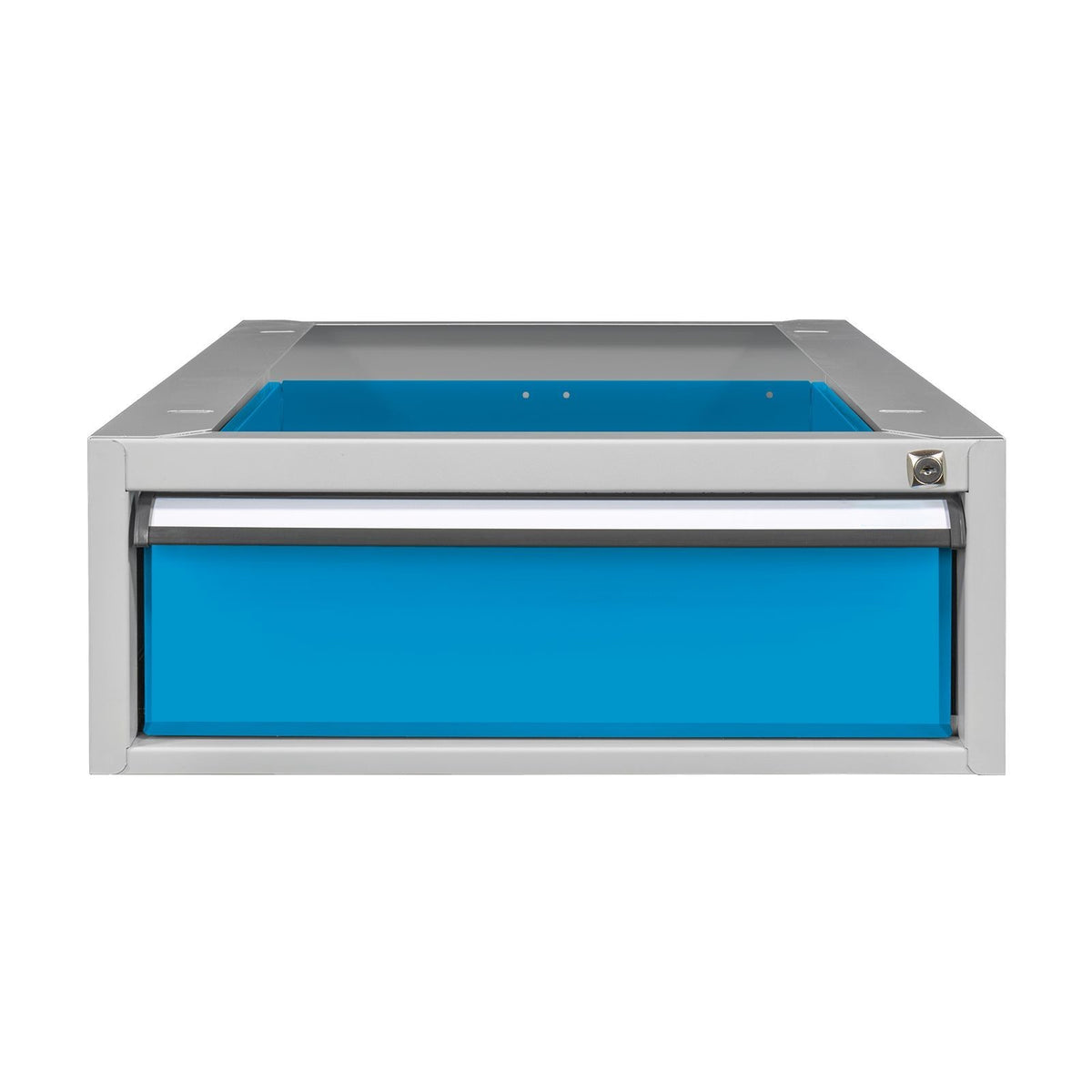 Drawer shelf, small parts shelf, screw shelf with 48 compartments for wall mounting, 850x500x125 mm (HxWxD)