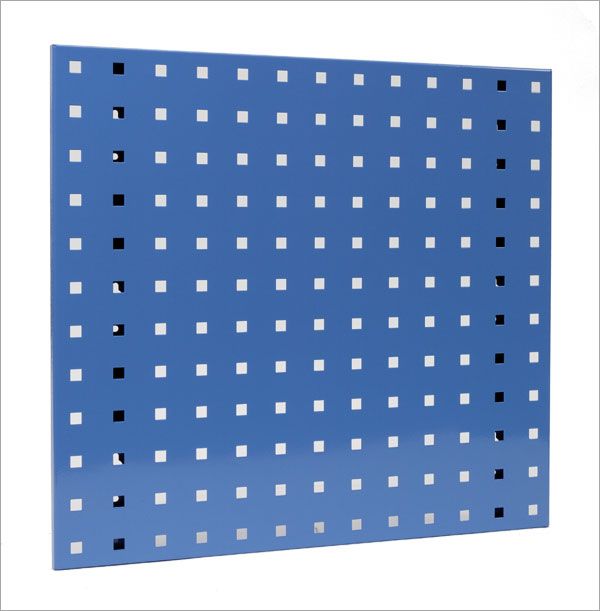 Werkzeug-Lochwand, Lochplatte, Lochwandsystem, 456x456 mm, aus Stahlblech, pulverbeschichtet (S)