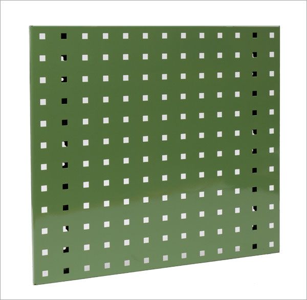 Werkzeug-Lochwand, Lochplatte, Lochwandsystem, 456x456 mm, aus Stahlblech, pulverbeschichtet (S)