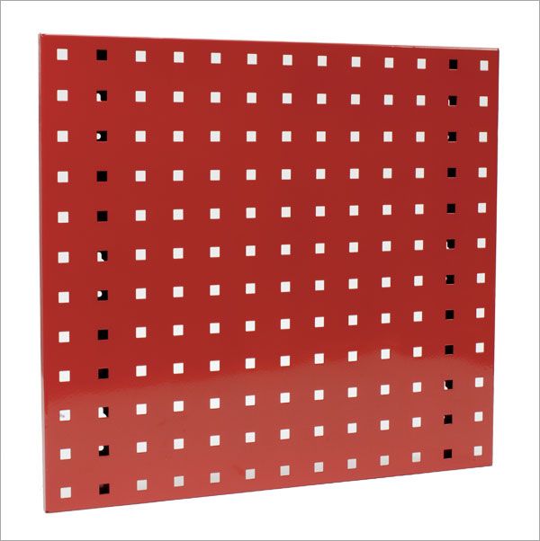 Werkzeug-Lochwand, Lochplatte, Lochwandsystem, 456x456 mm, aus Stahlblech, pulverbeschichtet (S)