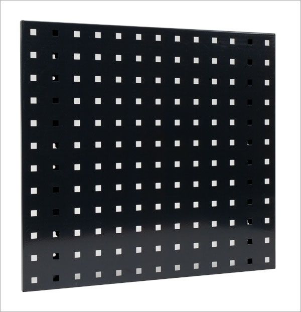 Werkzeug-Lochwand, Lochplatte, Lochwandsystem, 456x456 mm, aus Stahlblech, pulverbeschichtet (S)