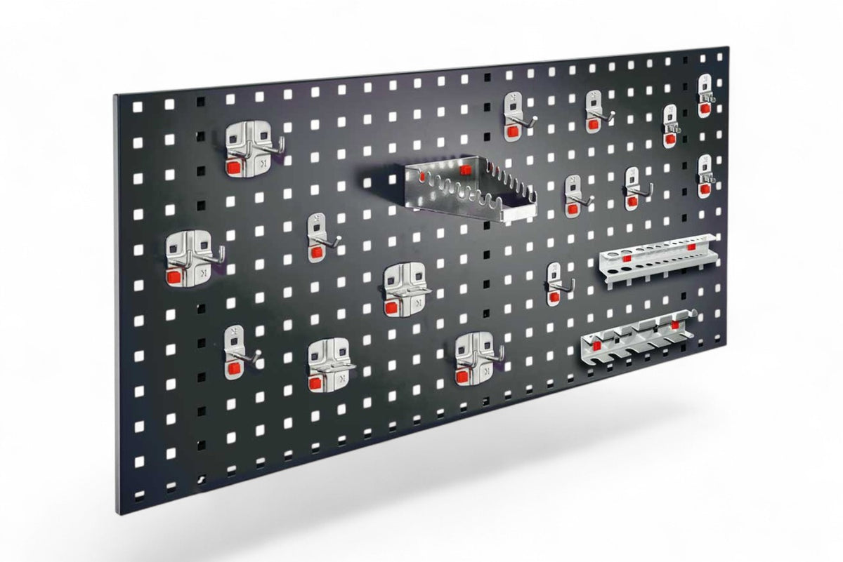 110-piece set of pegboard hooks, tool holders for pegboards, for tool pegboards
