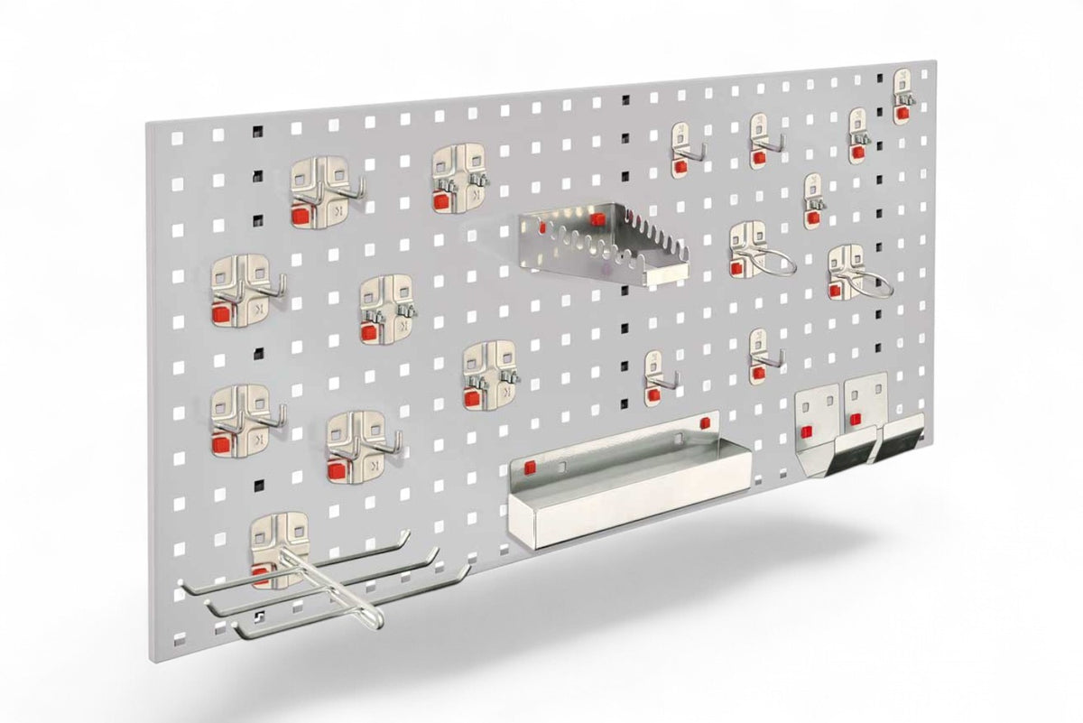 110-piece set of pegboard hooks, tool holders for pegboards, for tool pegboards